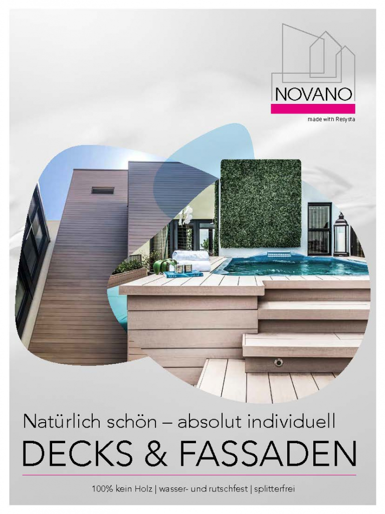 Novano, made of Resysta - Decks & Fassade